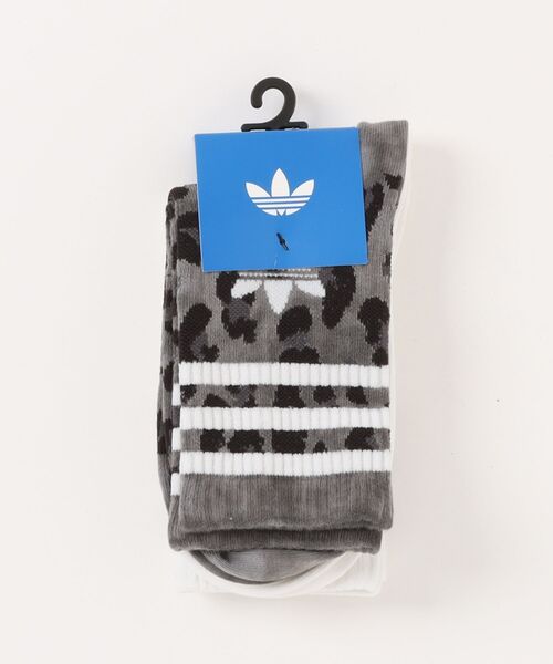【adidas】U LEO CREW SOCK 2P CARBON/BLACK 国内発送 adidas 靴下 アディダス U LEO CREW SOCK 2P ソックス JW8010