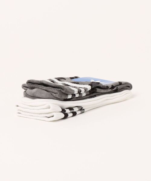 【adidas】U LEO CREW SOCK 2P CARBON/BLACK 国内発送 adidas アディダス U LEO CREW SOCK 2P ソックス JW8010 CARBON
