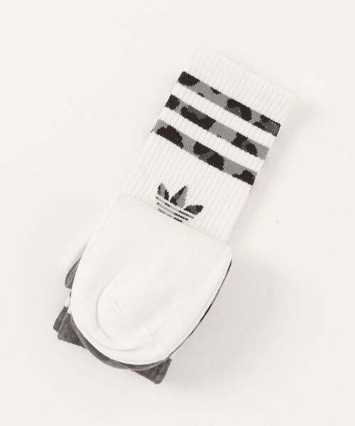 【adidas】U LEO CREW SOCK 2P CARBON/BLACK 国内発送 adidas 靴下 アディダス U LEO CREW SOCK 2P ソックス JW8010