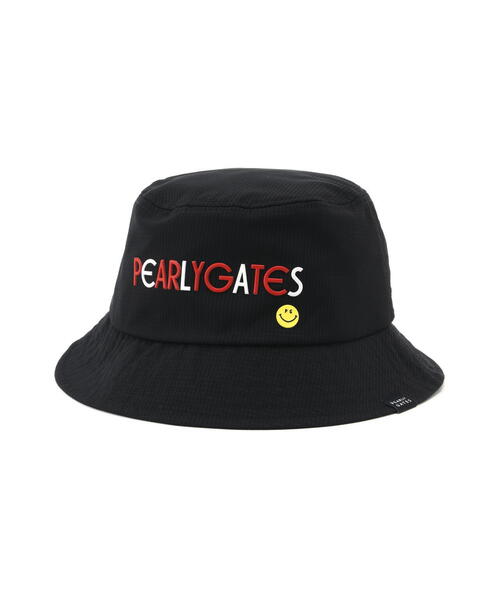 [PEARLY GATES] Logo Mesh Lining Bucket Hat BK /税込み メッシュつば広HAT (UNISEX) | PEARLY GATES（パーリーゲイツ