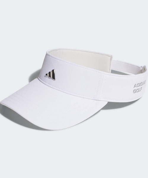 adidas サンバイザー 撥水 メタルロゴ バイザー「adidas Golf