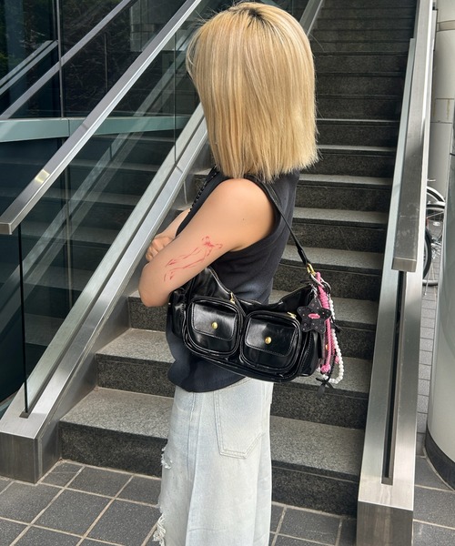 KOM（ドットコム） ショルダーバッグ バッグ A'GEM/9 × 「.KOM/ドット