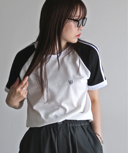 【R♡rin。】★特大ロゴ★Tシャツ★レディース★サイズM★モンクレール★ R♡rin。】☆特大ロゴ☆Tシャツ☆レディース☆サイズM☆モンクレール