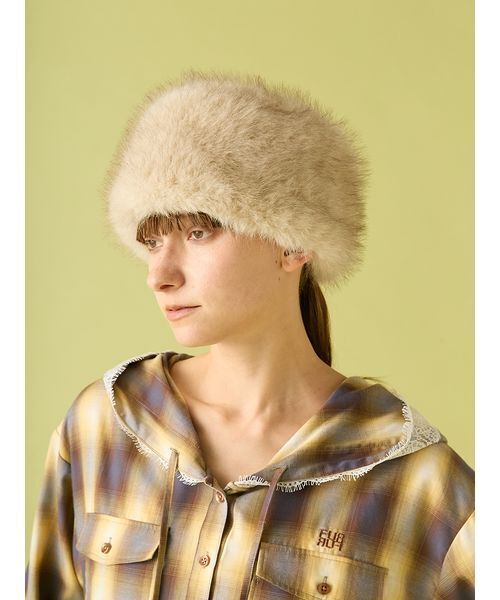 FURFUR（ファーファー） 帽子 ハット ロゴプレートコサック帽
