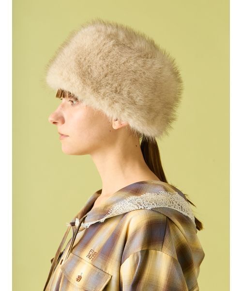 FURFUR（ファーファー） 帽子 ハット ロゴプレートコサック帽