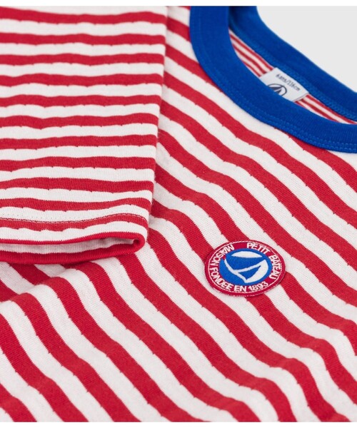 新品タグ付Petit bateau 4歳シャツ 104cm /赤Tシャツ PETIT BATEAU（プチバトー） tシャツ 長袖Tシャツ キッズ 子供服