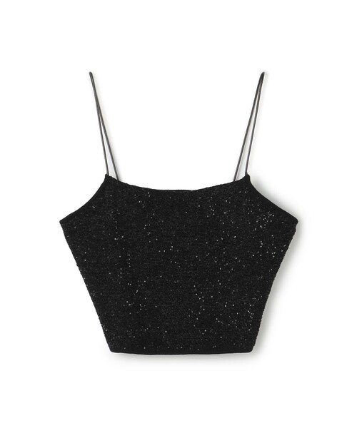 Ballsey（ボールジィ） キャミソール ストレッチスパンコール ショート 