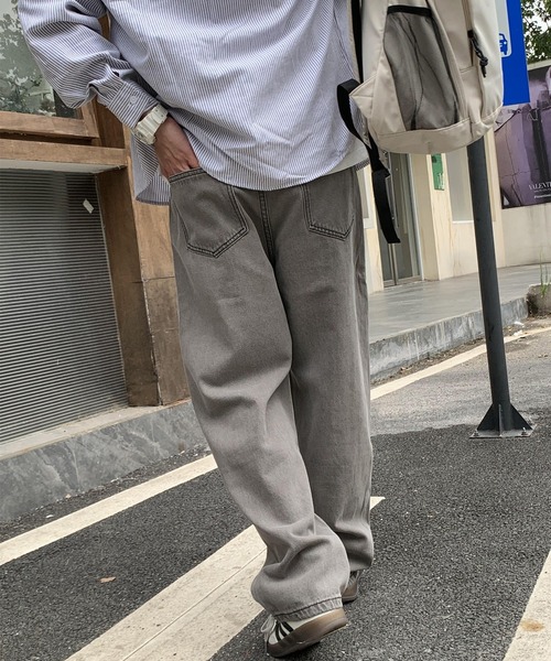 ARCADE（アーケード） ワイドパンツ ジーンズ ルーズストレートデニム