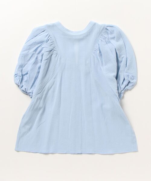 「EMMEL REFINES」 半袖チュニック FREE ライトブルー レディース_画像2