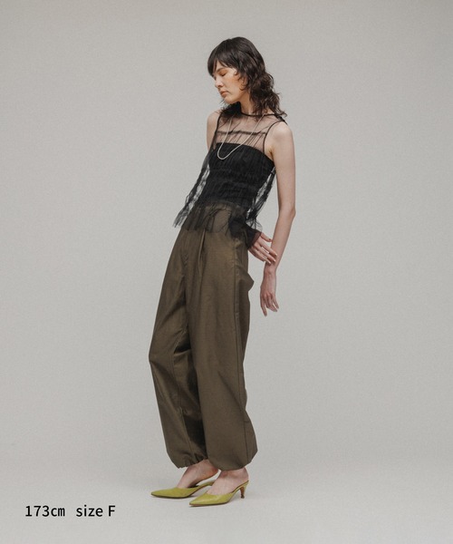 「M TO R」 半袖カットソー FREE ブラック レディース_画像4