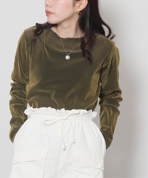 「RAY CASSIN」 長袖カットソー FREE ライトグレー レディース_画像5