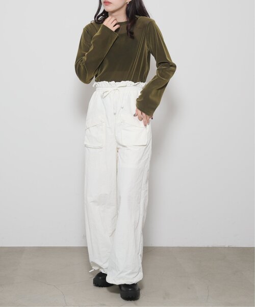 「RAY CASSIN」 長袖カットソー FREE ライトグレー レディース_画像8