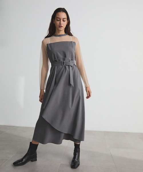 シートーキョー　ドッキングワンピース0 CITY TOKYO ワンピース Sheer Docking Dress/シアードッキングドレス