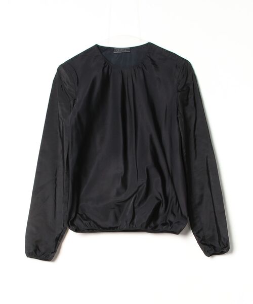 PRADA（プラダ） 長袖ブラウス 42 ブラック レディース : ZOZOTOWN