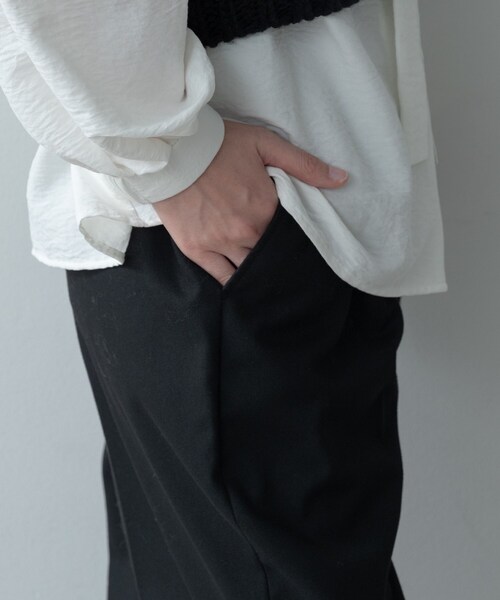 セール 洗える／スーツストレートラインパンツ （パンツ 値下げしま