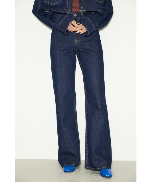 「THROW by SLY」 デニムパンツ 25inch ブルー レディース_画像4