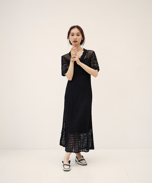 「RANDEBOO」 ニットワンピース FREE ベージュ レディース_画像4