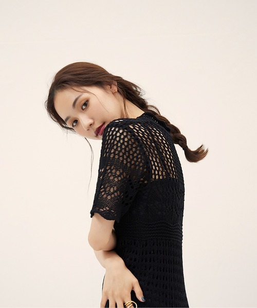 「RANDEBOO」 ニットワンピース FREE ベージュ レディース_画像8