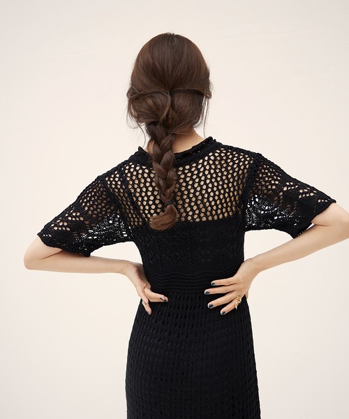 「RANDEBOO」 ニットワンピース FREE ベージュ レディース_画像10