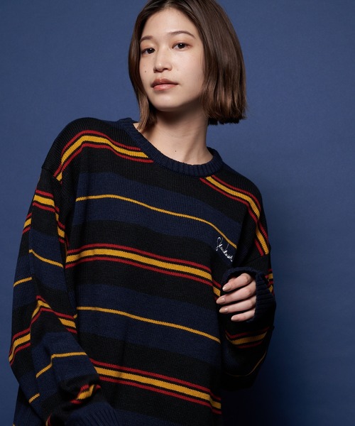 「SKOOKUM」 「JACKROSE」長袖ニット L イエロー メンズ_画像3