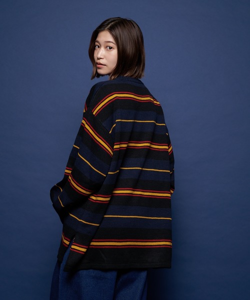 「SKOOKUM」 「JACKROSE」長袖ニット L イエロー メンズ_画像7