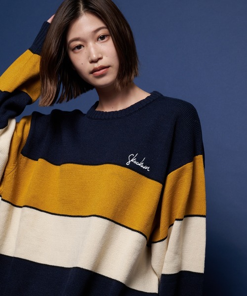 「SKOOKUM」 「JACKROSE」長袖ニット L イエロー メンズ_画像8