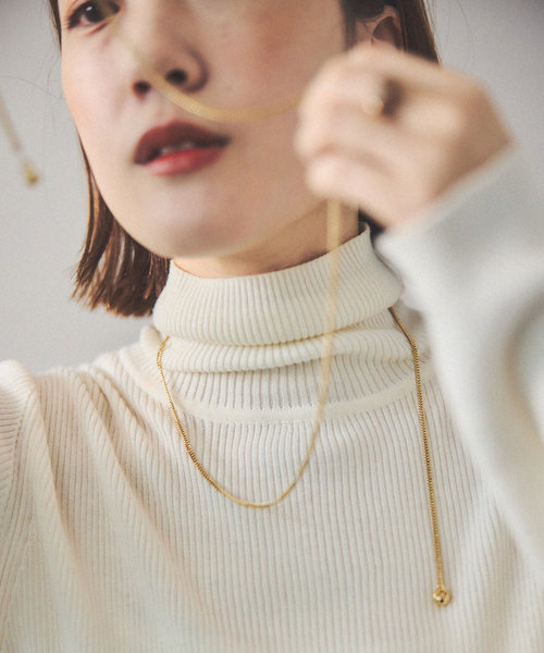 ネックレス 「WEB・一部店舗限定」「relume×Oyama」チェーン ロングネックレス レディースの画像