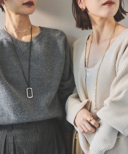 ネックレス 「WEB・一部店舗限定」「relume×Oyama」チェーン ロングネックレス レディースの画像