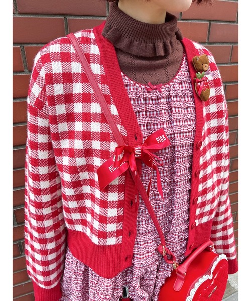 PINK HOUSE（ピンクハウス） ワンピース ギンガムチェックフリル