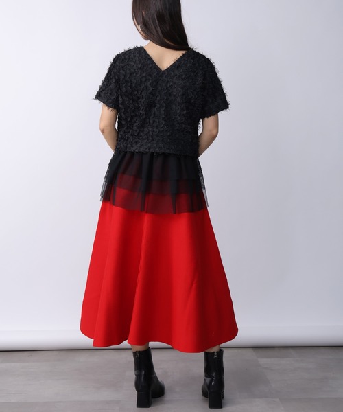 「PICCIN」 半袖ブラウス M オフホワイト レディース_画像8