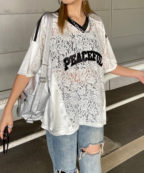「non-hedge」 半袖Tシャツ FREE オフホワイト レディース_画像7
