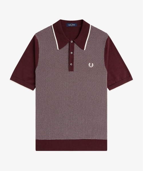 FRED PERRY（フレッドペリー） ポロシャツ 半袖 Tonic Waffle Knitted