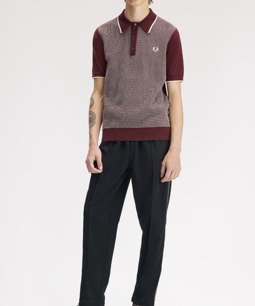 FRED PERRY（フレッドペリー） ポロシャツ 半袖 Tonic Waffle Knitted