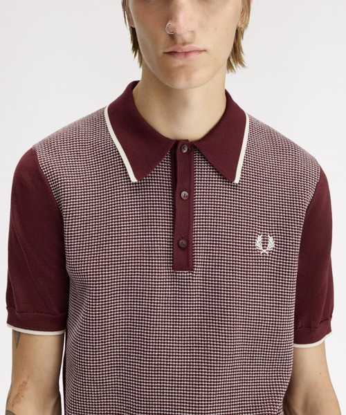FRED PERRY（フレッドペリー） ポロシャツ 半袖 Tonic Waffle Knitted
