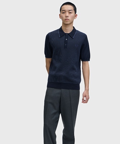 FRED PERRY（フレッドペリー） ポロシャツ 半袖 Tonic Waffle Knitted