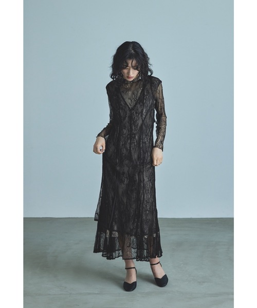 「niana」 ノースリーブワンピース M グレー レディースの画像