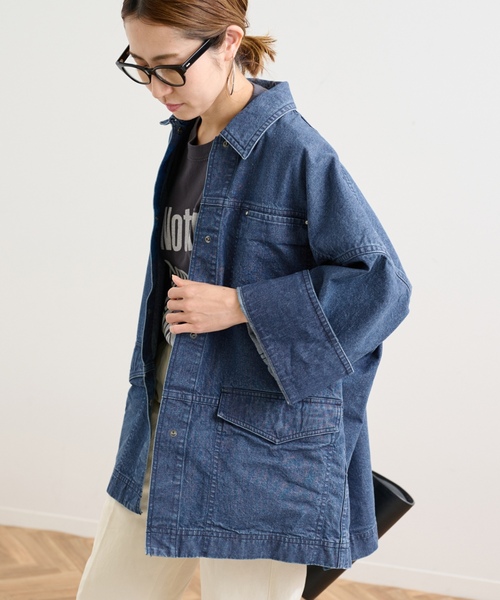 FRAMeWORK デニムジャケット ビッグシルエット FRAMeWORK（フレームワーク） デニムジャケット FREE ブルー