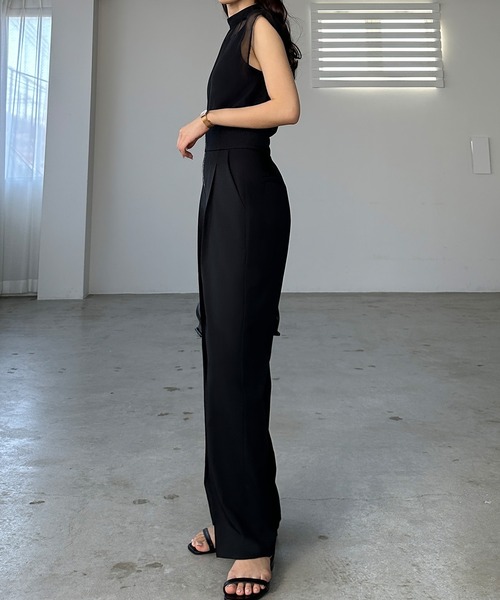 「Louere」 スラックス X-LARGE ライトグレー レディース_画像2