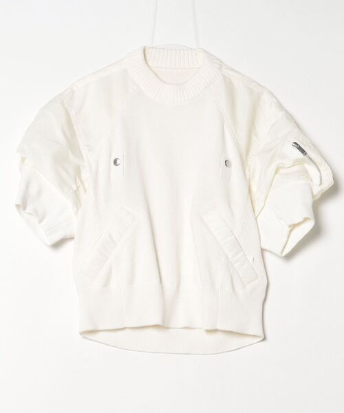 sacai（サカイ） 半袖ニット 2 ホワイト レディース : ZOZOTOWN Yahoo