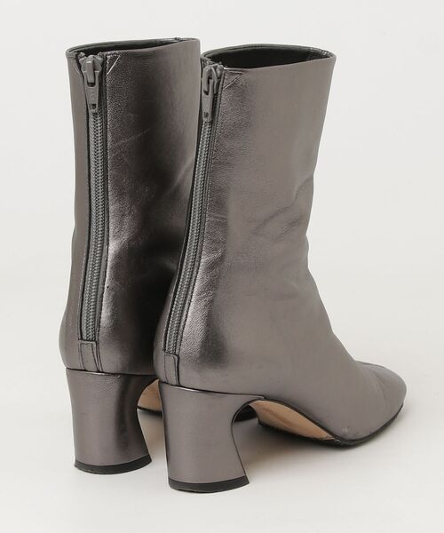「ODETTE E ODILE」 ショートブーツ 21.5cm シルバー レディース_画像2