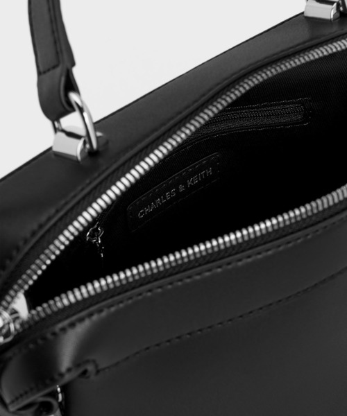 「CHARLES & KEITH」 2WAYバッグ S スミクロ レディース_画像2