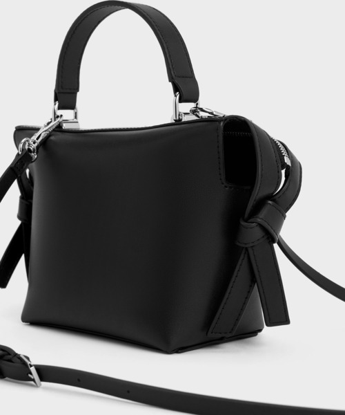 「CHARLES & KEITH」 2WAYバッグ S スミクロ レディース_画像4