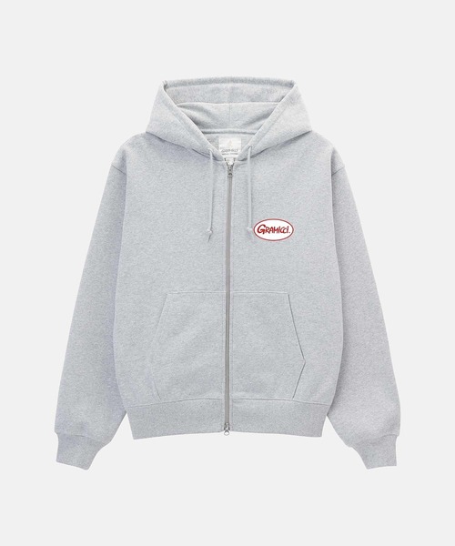 Gramicci（グラミチ） パーカー 裏起毛 OVAL PATCH ZIP HOODED