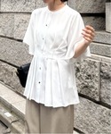 uvカット ブラウス シャツ 夏 半袖 「防シ...の詳細画像4