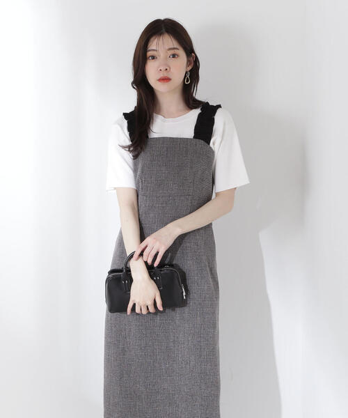 「PROPORTION BODY DRESSING」 キャミソールワンピース SMALL ブラック系その他 レディースの画像