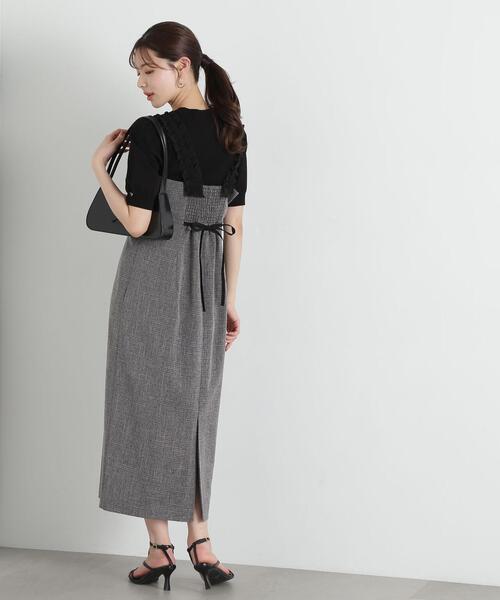 「PROPORTION BODY DRESSING」 キャミソールワンピース SMALL ブラック系その他 レディースの画像