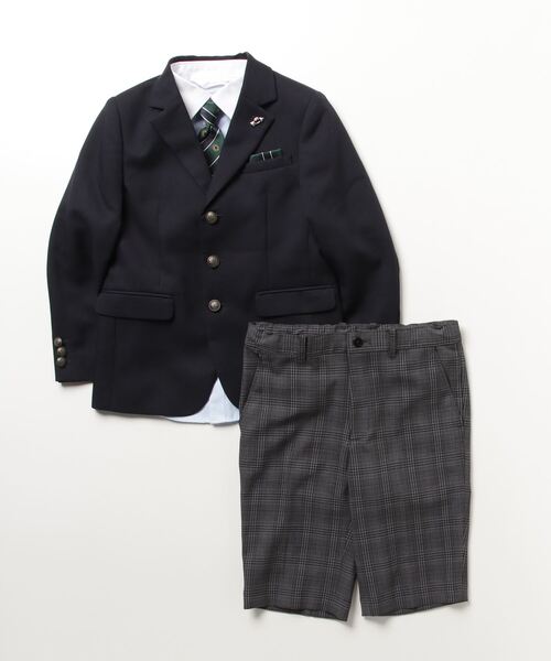 Ready Freddy ネイビー スーツ・ブレザー 110-130cm Ready Freddy」 「KIDS」パンツスーツ 130cm ネイビー キッズ
