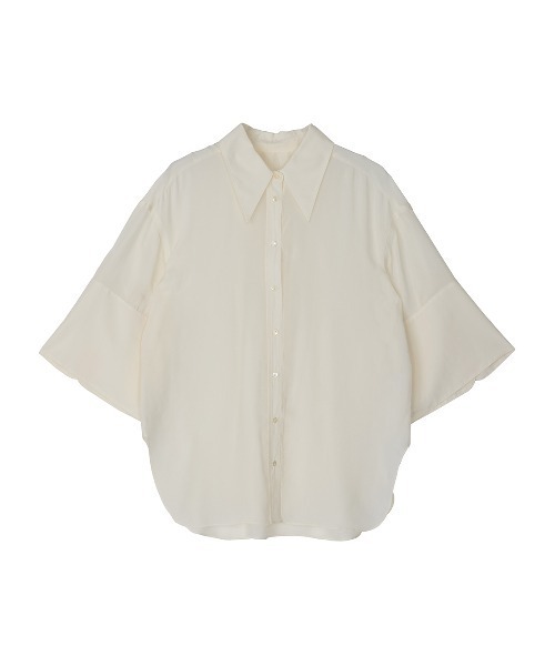 Ameri（アメリ） ブラウス シャツ WIDE CUFFS SLEEVE CUPRO BLOUSE
