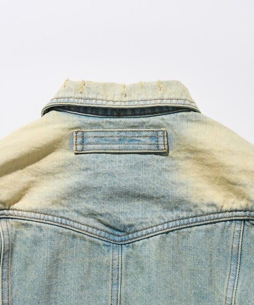 「FREAK'S STORE」 デニムジャケット フリ- ネイビー レディースの画像