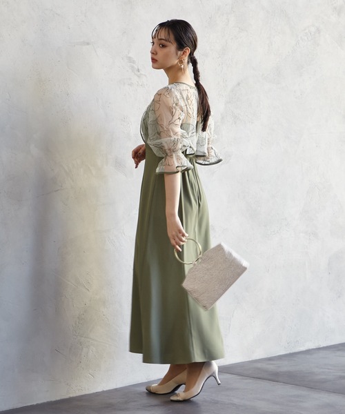「AIMER」 コンビワンピース MEDIUM カーキ レディースの画像